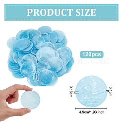 Окрашенные натуральные подвески-соединители из ракушек capiz&nbsp;LS-FIND-WH0816-016E