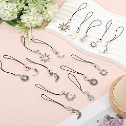 16 шт. 8-х стильных ремешка для мобильного телефона из сплава&nbsp;HJEW-GL00014