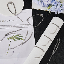 16шт 304 нержавеющая сталь витые цепочки для изготовления браслета&nbsp;AJEW-SC0002-50