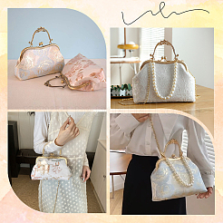 Ручка-рамка для кошелька с замком-поцелуем из железа&nbsp;AJEW-WH20004-33A