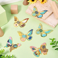 6 шт. 6 стиля стойка позолоченный сплав эмаль большие подвески&nbsp;ENAM-TA0002-76