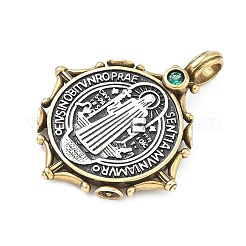 Латунные микро проложить кубического циркония подвески&nbsp;KK-C251-20AG