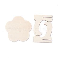 Цветочные деревянные мини-доски&nbsp;LS-AJEW-M035-09