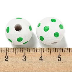 Набивные деревянные европейские бусины&nbsp;WOOD-G022-18E