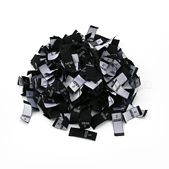 Этикетки с размерами одежды из полиэстера&nbsp;FIND-WH0003-76C