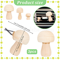 3 шт. деревянные зажимы для вентиляционных отверстий&nbsp;JEWB-AB00031