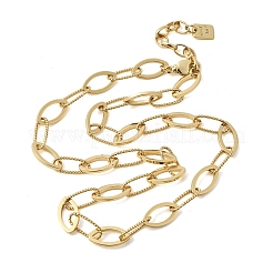 Ожерелья-цепочки из латуни с конским глазом&nbsp;NJEW-L013-09G