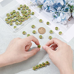 2 нити фарфоровые керамические бусины ручной работы нити&nbsp;PORC-HY0001-15