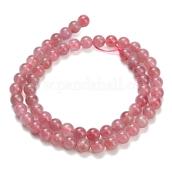 Природного розового кварца нитей бисера&nbsp;G-L642-B20-6mm