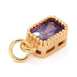 Настоящие 18-каратные позолоченные подвески из латуни с инкрустацией из кубического циркония&nbsp;LS-ZIRC-L100-075G-01