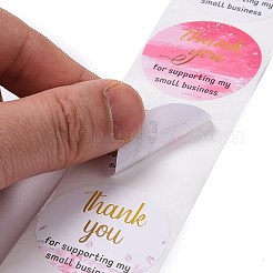 Плоские круглые бумажные наклейки спасибо&nbsp;LS-DIY-C042-06