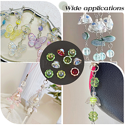 60 шт. 4-цветные акриловые колпачки для бусин с УФ-покрытием&nbsp;PACR-PA0001-12B