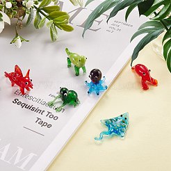 6 шт. 6 стильные украшения для лэмпворк ручной работы&nbsp;AJEW-SZ0002-30