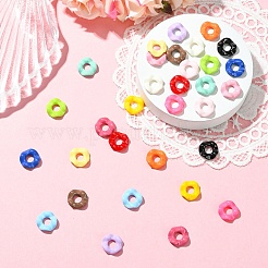 32шт 16 цвета акриловые европейские бусины&nbsp;MACR-YW0004-27
