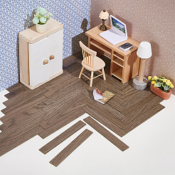 1 мешок деревянного пола мини-модель&nbsp;DIY-PH0032-36C