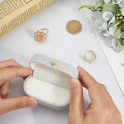 1шт прямоугольная бархатная коробка для парных колец&nbsp;CON-BBC0001-20C