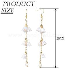 Латунные серьги обруча&nbsp;EJEW-YW00004