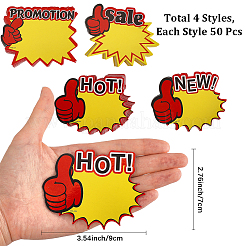 4 сумка 4 стиля взрывная форма и слово новые пустые знаки распродажа ценники этикетки&nbsp;DIY-DJ0005-38