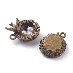 Подвески из светло-серого перламутрового сплава&nbsp;LS-PALLOY-Z001-01