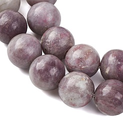 Натуральный лепидолит / пурпурный слюдяный камень бисер пряди&nbsp;G-A310-A01-16mm