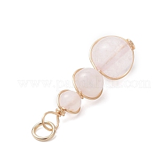 Подвески из натуральных зелёных бусин авантюрина&nbsp;PALLOY-JF04700