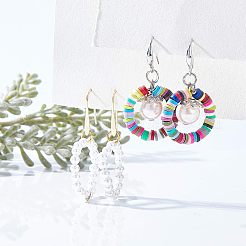 Латунные крючки для сережек&nbsp;KK-FH0001-29