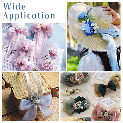 10 ярд двухцветной полиэстеровой ленты с морщинами&nbsp;OCOR-TA0001-91A