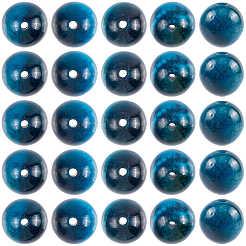 50 шт. бусины из натурального синего тигрового глаза&nbsp;G-SP0001-36