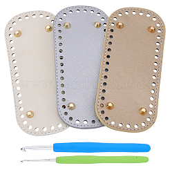 3 шт. 3 цвета овальное дно сумки из искусственной кожи своими руками&nbsp;DIY-CL0002-32