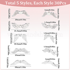 150шт 5 стиля бусины из сплава в тибетском стиле&nbsp;DIY-SP0001-41B