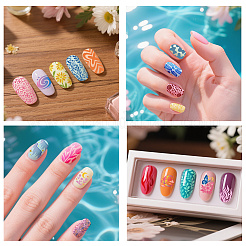 Шаблоны для нейл-арта из нержавеющей стали и пластика&nbsp;MRMJ-UN0001-014