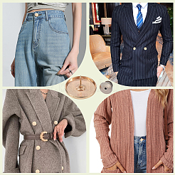 12 шт. пряжка для штор из цинкового сплава без гвоздей&nbsp;FIND-GF0007-41C