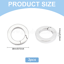 3 шт. пружинные запорные кольца из нержавеющей стали&nbsp;FIND-UN0016-54B
