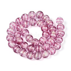 Ручной стеклянные фольга бисер пряди&nbsp;FOIL-N033-05F