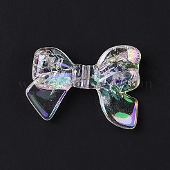 УФ-покрытие Радужные радужные прозрачные акриловые бусины с кракле&nbsp;OACR-E010-05