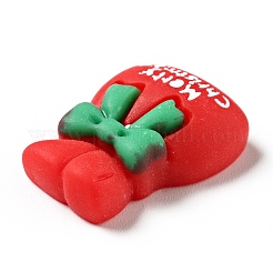 Кабошоны из непрозрачной рождественской смолы RESI-G039-07