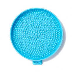 Плоская круглая чашка с узором в горошек силиконовые Молды&nbsp;LS-DIY-M039-04