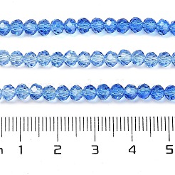 Прозрачные окрашенные стеклянные бусины&nbsp;X1-DGLA-A034-T4mm-A01