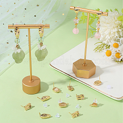 16 шт. 4 стиля латунных сережек-гвоздиков&nbsp;KK-BBC0018-62