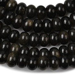 Естественный золотистый отлив обсидиан бисер пряди&nbsp;G-A280-A15-01
