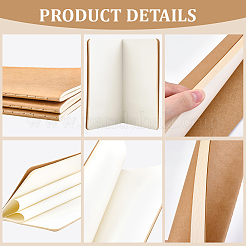 3 шт. бумажные чистые блокноты&nbsp;AJEW-CP0009-79