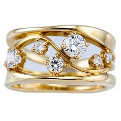 Кольца из сплава и хрустальных страз&nbsp;FS-WG8CE30-03