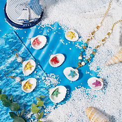 32 шт. летние пляжные подвески из натуральных ракушек&nbsp;FIND-SC0012-34