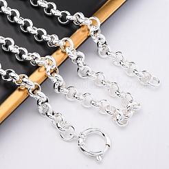 Ожерелья из нержавеющей стали 304 с цепочкой Rolo&nbsp;NJEW-Q013-11S