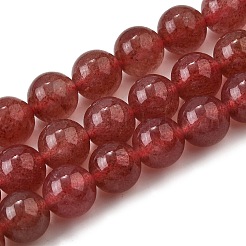 Природного кварца клубники нитей бисера&nbsp;X-G-L621-B09-8mm