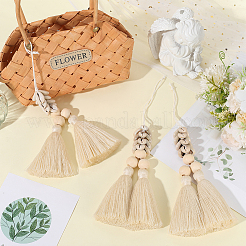 Хлопок подвесные украшения&nbsp;HJEW-WH20023-003