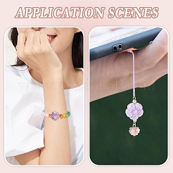 250 шт. 5-х цветные прозрачные акриловые бусины с покрытием&nbsp;OACR-YW0002-19