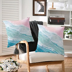 Квадратная наволочка из полиэстера&nbsp;AJEW-WH20080-67A