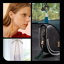 160 шт. 2-х цветный железный шнур с кисточкой на конце&nbsp;IFIN-SC0001-43