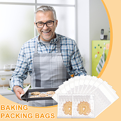 Opp целлофановые самоклеящиеся пакеты для печенья&nbsp;LS-OPP-WH0008-04B